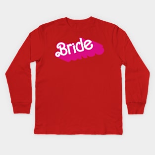 Bride Barbie logo Kids Long Sleeve T-Shirt